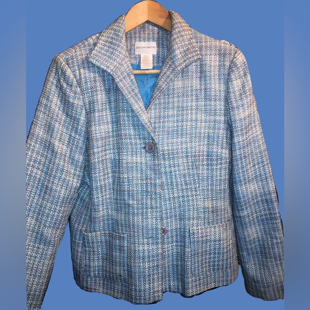 Jaclyn Smith baby blue/light blue blazer size 12
